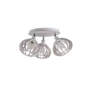 image of Nicoleta Ceiling Spotlight Clusters White, 32cm, 3x E27