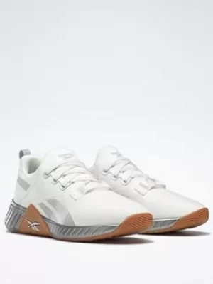 Image of Reebok Flashfilm Train 2 Shoes, Grey/White/Green, Size 4.5, Women