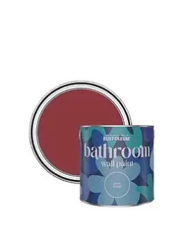 image of Rust-Oleum Bathroom Wall Paint In Empire Red - 2.5-Litre Tin