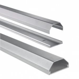 Image of Aluminium Cable Duct Angular 110/5/2.6cm Silver