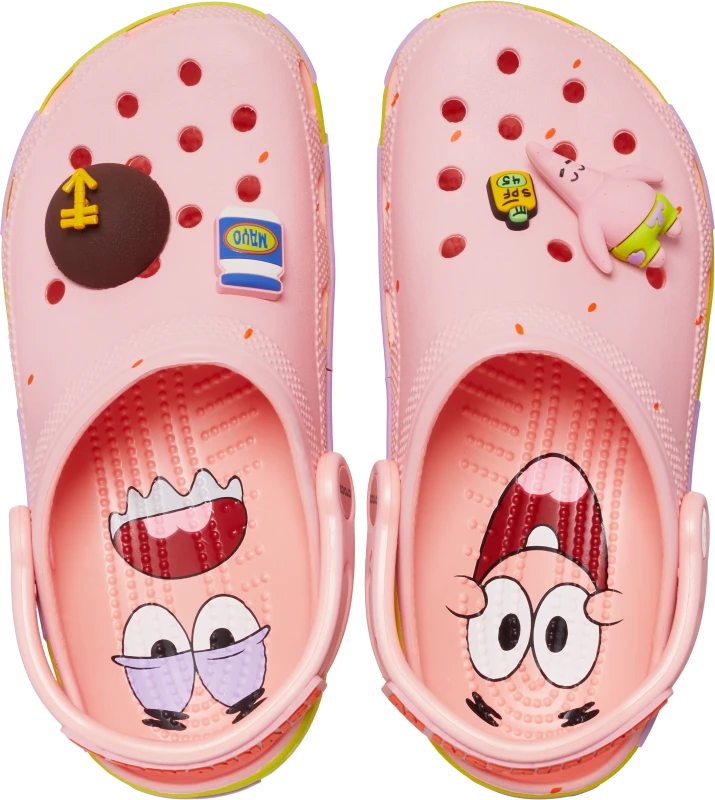 Image of Crocs Unisex SpongeBob Patrick Classic Clogs Melon W10/M9