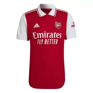 Image of adidas Arsenal FC Home Authentic Shirt 2022 2023 Mens - Red
