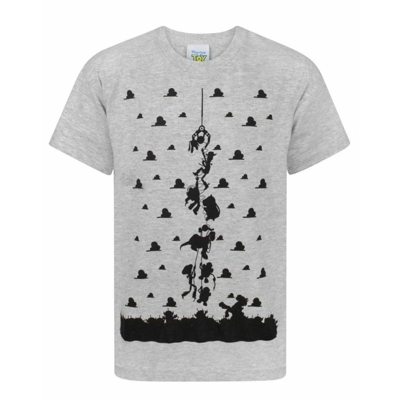 Image of (7-8 Years) Disney Short Sleeved T-Shirt (Boys Grey)
