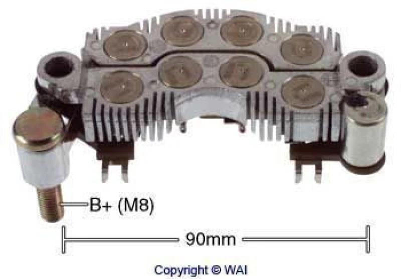 Image of WAI Rectifier, alternator WAI IYR9003
