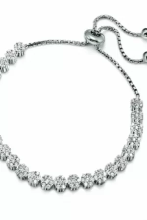 Image of Folli Follie Jewellery Fashionably Silver Sparkle Cube Bracelet JEWEL 5010.3257