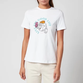 Image of Ted Baker Womens Dainno T-Shirt - White - UK 12