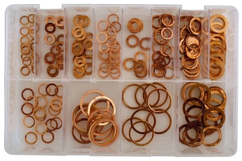 image of Assorted Copper Sealing Washers Imperial Box Qty 225 Connect 31870