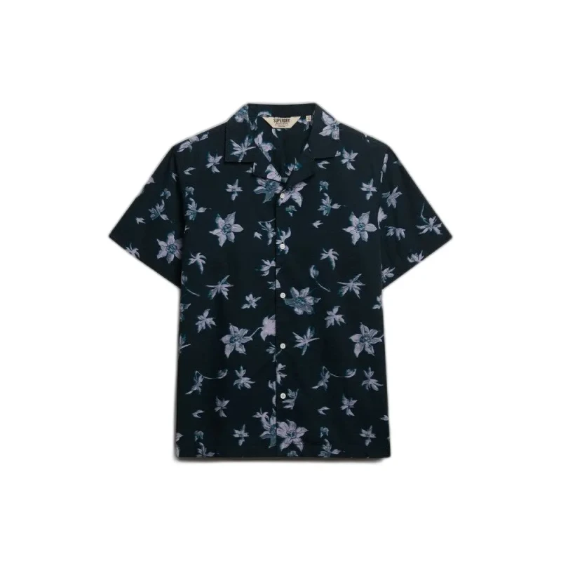 Image of Superdry Printed shirt Superdry Cabana Bleu Male S