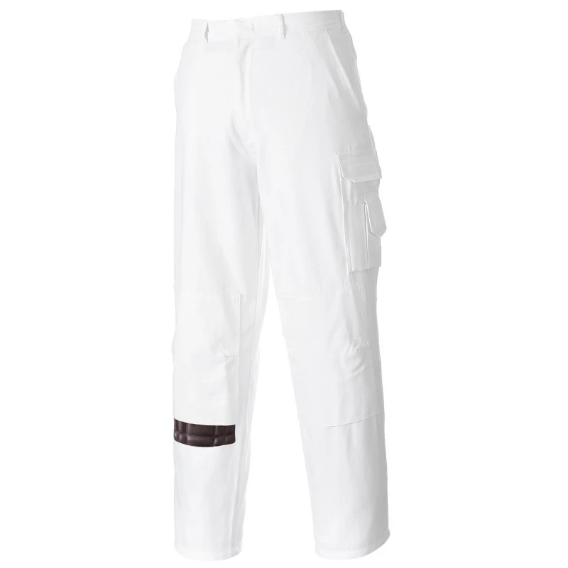 Image of Portwest Painting Work Trousers White