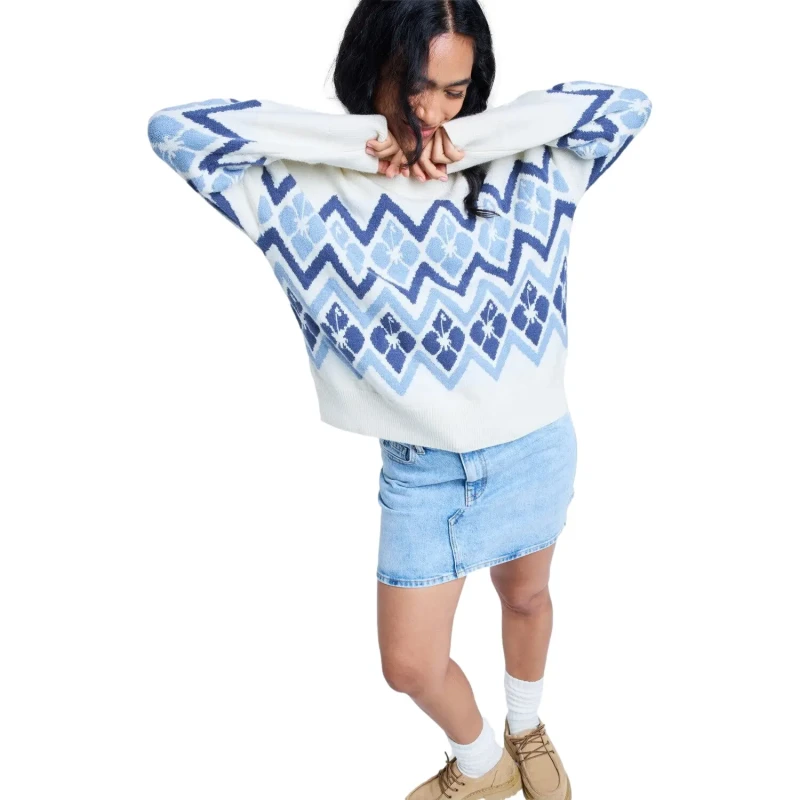 Image of Roxy Womens turtleneck sweater Roxy Saltwater Lover Blanc Female XL
