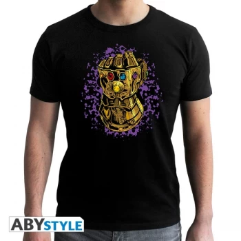 Image of Marvel - Infinity Gauntlet Mens Large T-Shirt - Black