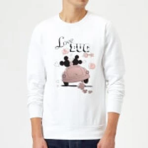 Image of Disney Mickey Mouse Love Bug Sweatshirt - White - S