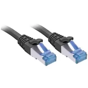 Image of LINDY 47417 RJ45 Network cable, patch cable CAT 6A S/FTP 7.50 m Black