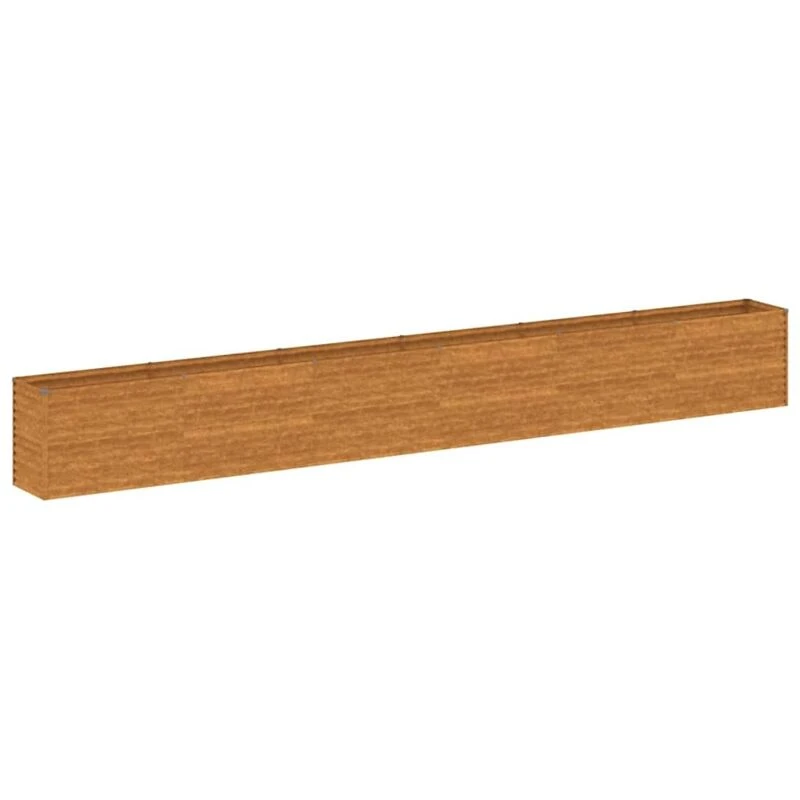 Image of vidaXL Garden Raised Bed 578x50x69cm Corten Steel, Brown 151989