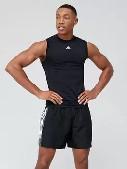 Image of adidas Performance Techfit Training Tank Top - Black, Size 2XL, Men