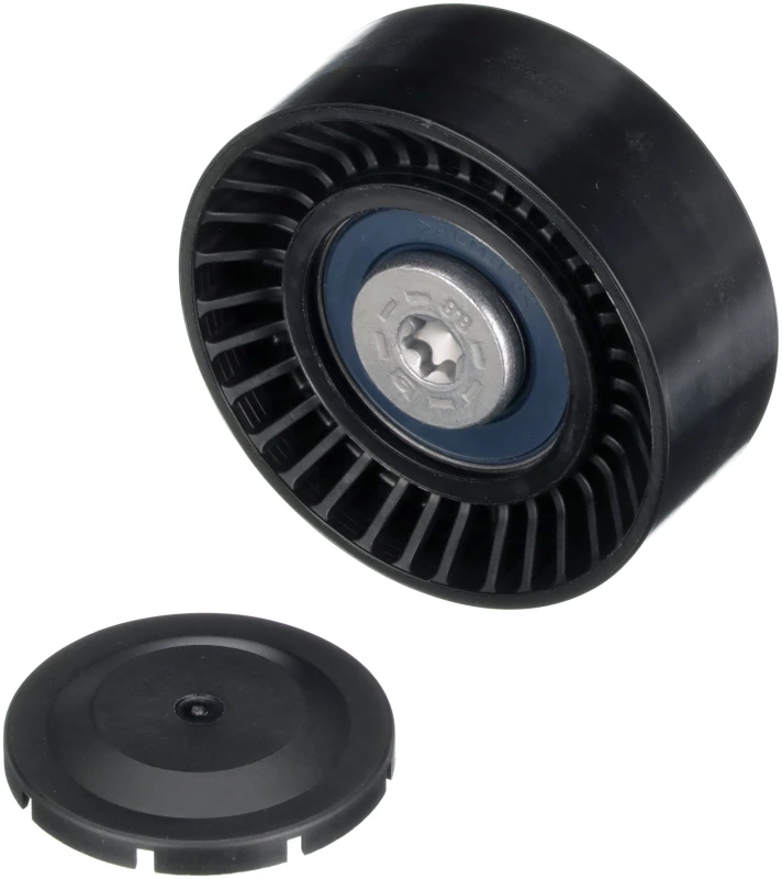 Image of GATES T36483 Idler Pulley Micro-V UNIQUE FIT Plastic Deflection/Guide Pulley,v-ribbed belt (312)