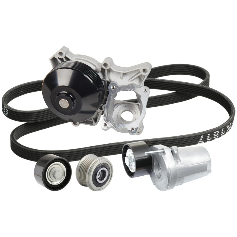 Image of RIDEX 4172P0029 Water Pump + V-Ribbed Belt Kit with water pump Water Pump + V-Ribbed Belt Kit (4172)