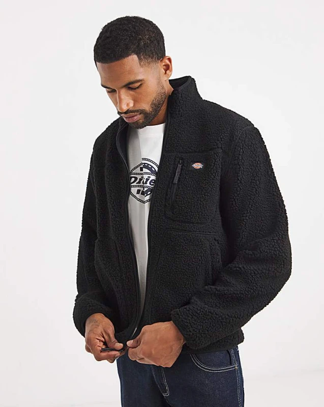 Image of Dickies Dickies Mount Hope Fleece - Black - Dickies - Size: XL Black Male XL DI53604