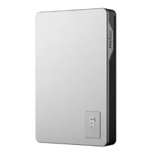 image of Netac K338 4TB Portable External Hard Drive 2.5" USB 3.0 Aluminium Silver/Grey