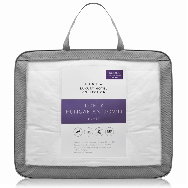 Image of Hotel Collection Hungarian Goose Down 13.5 Tog Duvet - White White Single