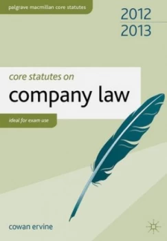 Image of Core Statutes on Company Law by Cowan Ervine Paperback