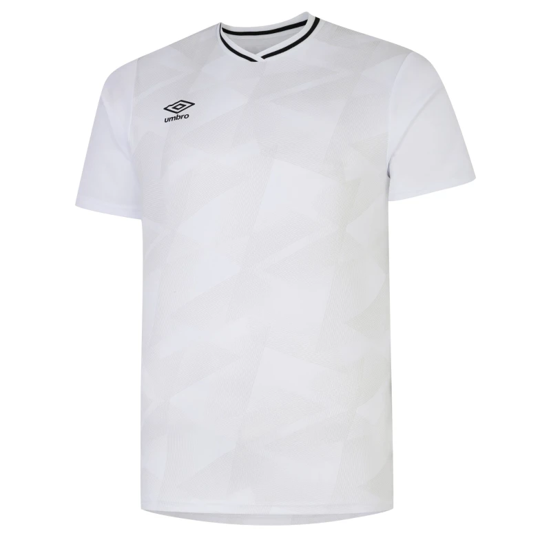 Image of Umbro Umbro Men Triassic Logo Short-Sleeved Jersey in Off White Size: Small Off White S Male 5063425546985