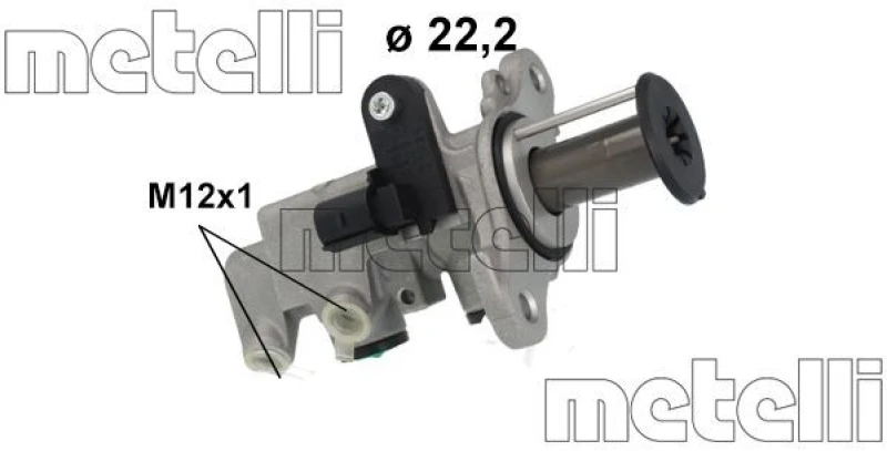 Image of METELLI Brake master cylinder METELLI 05-1263