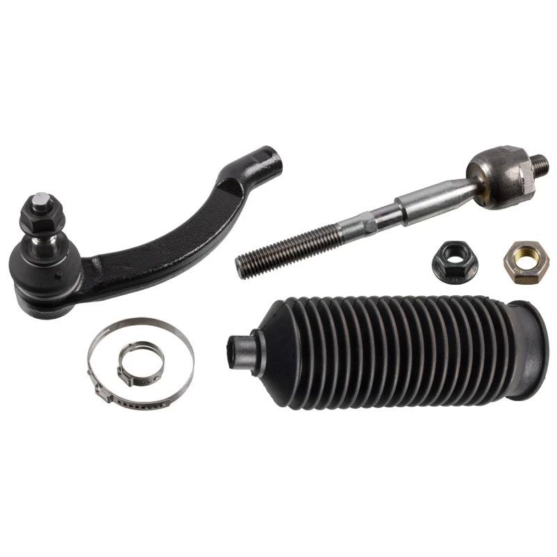 Image of FEBI BILSTEIN 40567 Tie Rod OE Turbo NEW, Front Axle Left, with nuts, with bellow Rod Assembly (284)