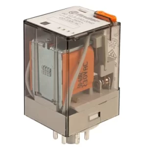 Image of Finder 60.12.8.230.0040 230V Relay Octal Base Fitting DPDT AC