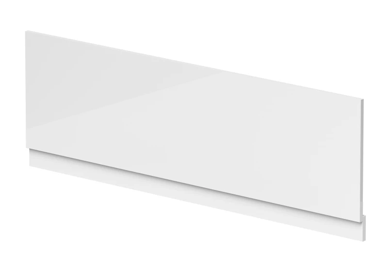 Image of Balterley 1700mm Waterproof Straight Shower Bath Front Panel - Gloss White White