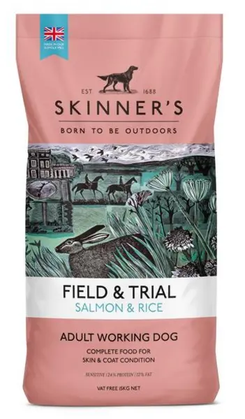 image of Skinners Field and Trial Salmon and Rice Dry Dog Food 15kg