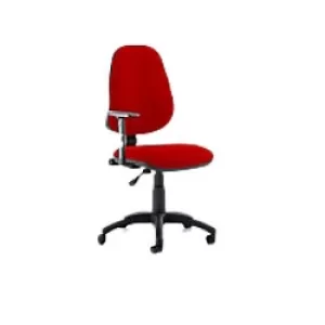 Image of Dynamic Permanent Contact Backrest Task Operator Chair Height Adjustable Arms Eclipse I Bergamot Cherry Seat High Back