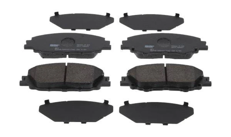 Image of FERODO FDB5520 Brake pad set PREMIER ECO FRICTION not prepared for wear warning indicator, without accessories Brake Pad Set,disc brake (402)