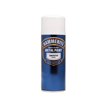 Image of Hammerite Metal Paint Smooth White 400ml