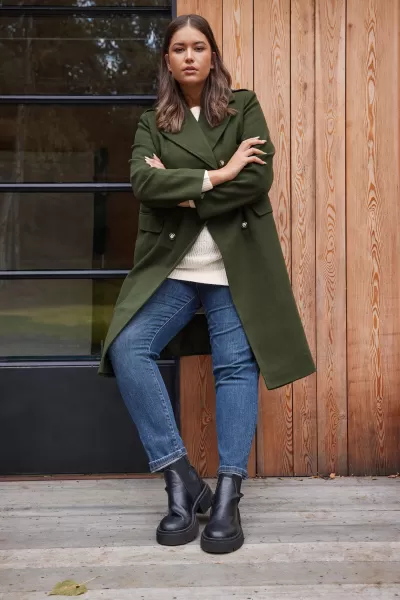 Image of Longline Military Coat