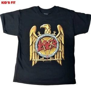 Image of Slayer - Gold Eagle Kids 11 - 12 Years T-Shirt - Black