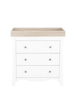 image of CuddleCo Clara 3 Drawer Dresser & Changer Driftwood Ash, Ash