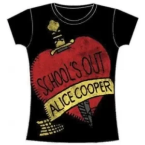 Image of Alice Cooper Schools Out Ladies Skinny T Shirt: X Large