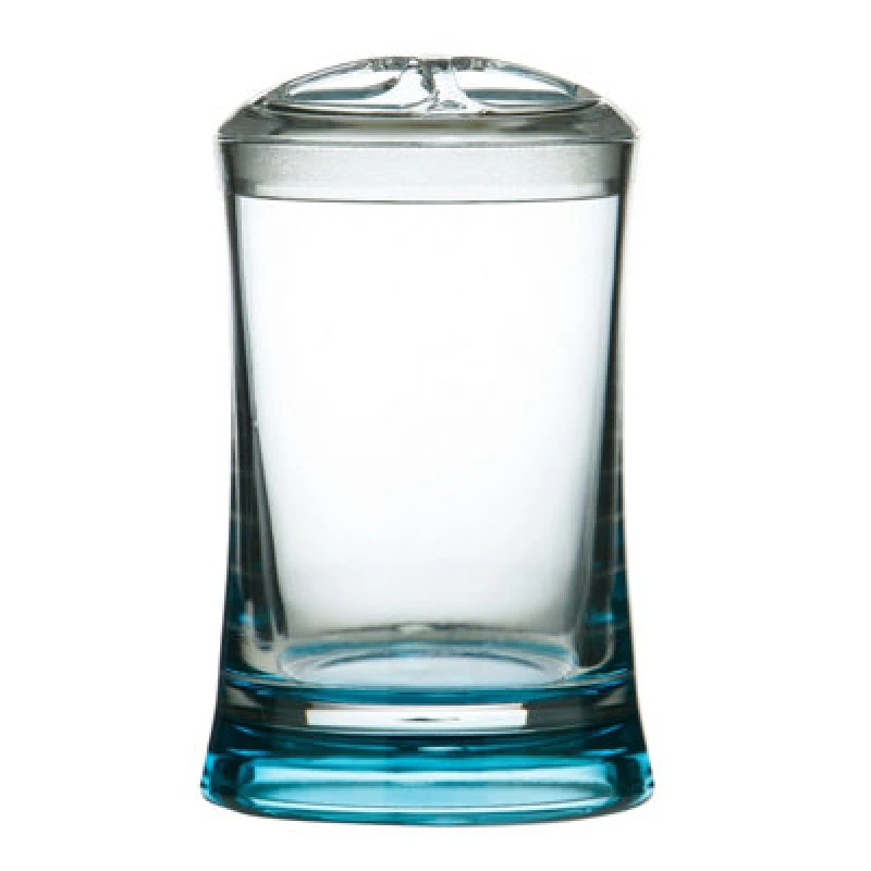 Image of Premier Housewares Acrylic Bathroom Turquoise Toothbrush Holder Clear