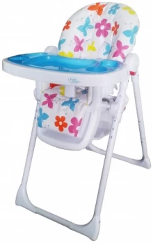 image of BeBe Style Hi Lo Burst Recline Highchair Flowers.