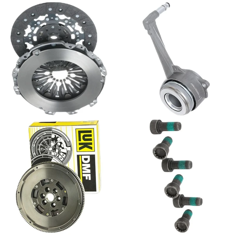 Image of RIDEX 479C4315 Clutch with clutch pressure plate, with screw set, for engines with dual-mass flywheel Clutch Kit (479)