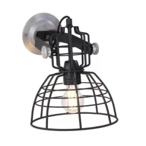 Image of Markiii Dome Wall Light Black Matt, Metal