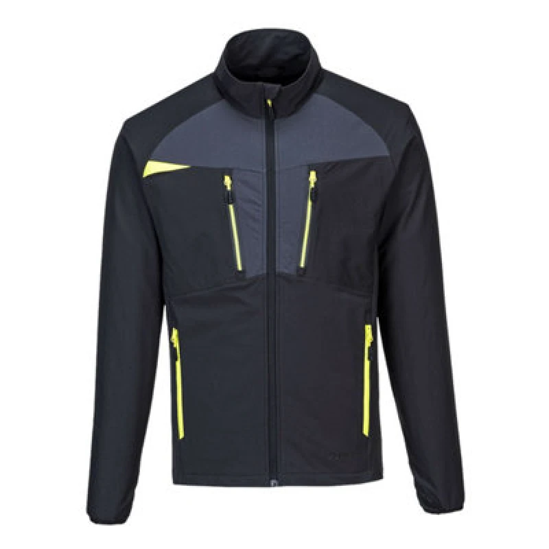 Image of Portwest DX4 Mens Zip Pocket Base Layer Top DX480BKRXXXL Colour: Black