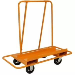 image of 1000kg Plasterboard Trolley, Heavy Duty Drywall - Orange - Monster Racking