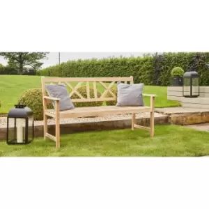 Image of Light Teak Acacia Wood Bench