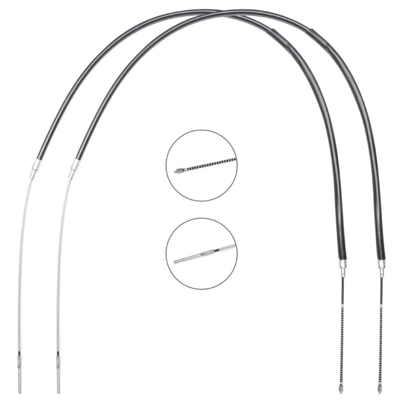 Image of RIDEX 124C1157 Brake Cable Rear, 1500/937+1500/937mm Cable,parking brake (124)