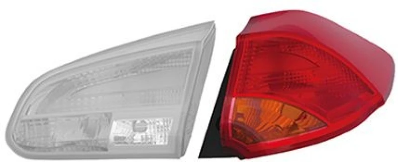 Image of VAN WEZEL 8356932 Rear light Outer section, without bulb holder, Right, P21W Combination Rearlight (391)