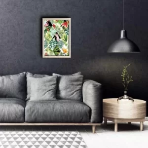 Image of KCT-010 Multicolor Decorative Framed MDF Painting