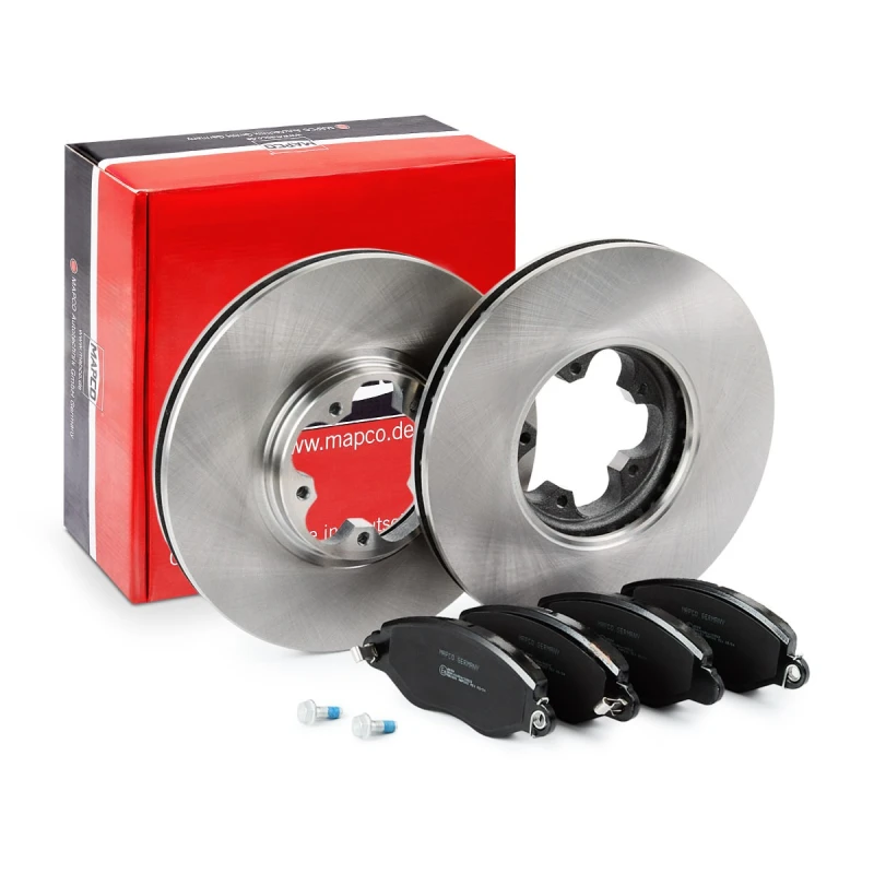 Image of MAPCO 47668 Brake disc and pads set Front Axle, Brake Disc Type: Vented Brake Set,disc brakes (3405)