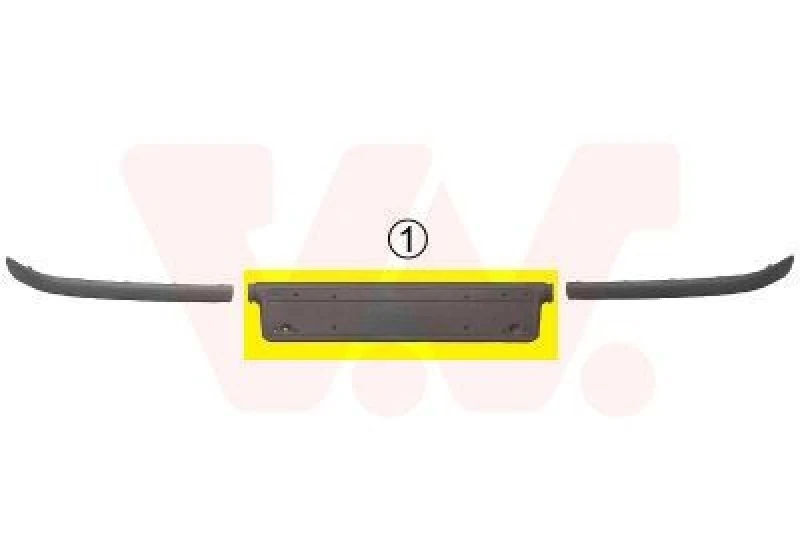 Image of VAN WEZEL Number plate holder VAN WEZEL 0646580